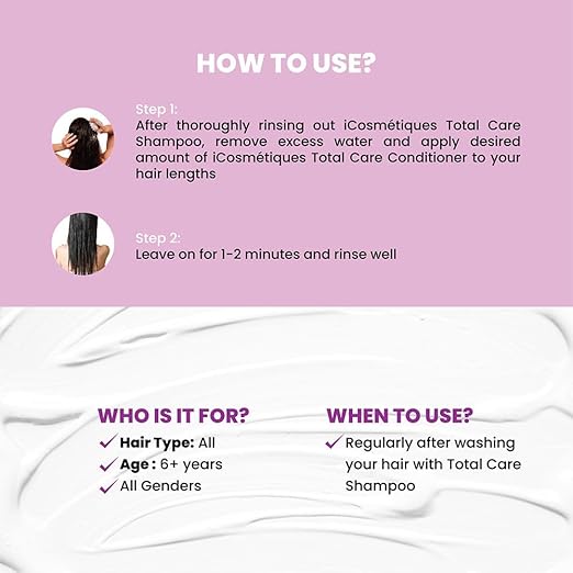 iCosmetiques Silicone Free Conditioner Reduces Hair Fall - 250 ml