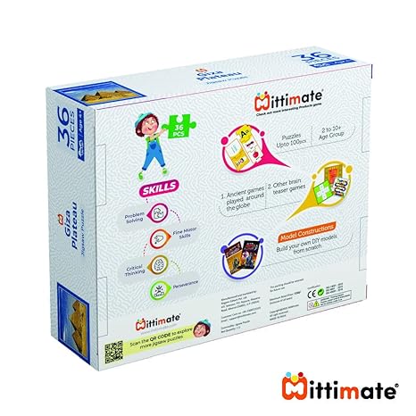 Mittimate Giza Plateau Jigsaw Puzzle Game for Kids Age 4 to 6 Old 36 Pieces Puzzle Toy Birthday Gift for Children