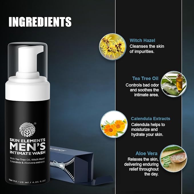Skin Elements Intimate Wash for Men - 120 ml