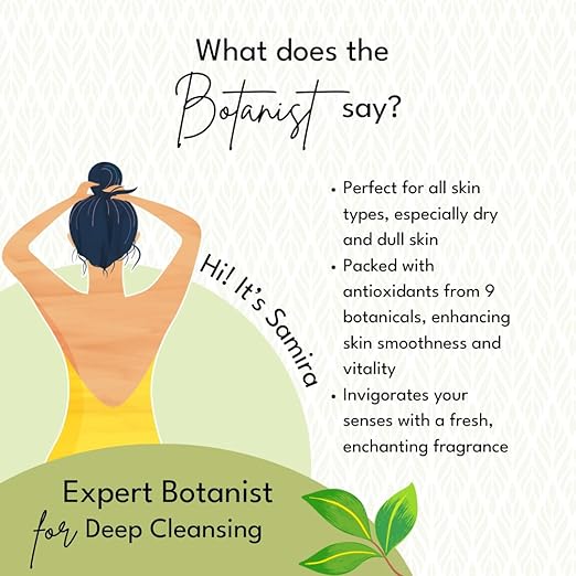 Boho Botanist Green Tea & Cactus Body Wash - 350 ml