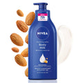 NIVEA Nourishing Body Milk 600ml Body Lotion with Hyaluronic Acid | 72Hr Hydration | Deep Moisture Care for Very Dry Skin | Enriched with Almond Oil | Smooth, Radiant & Healthy Looking Skin Care