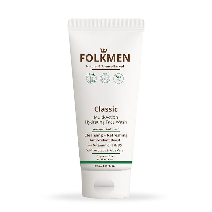 FolkMen Classic Hydrating Facewash For Men - 90 ml