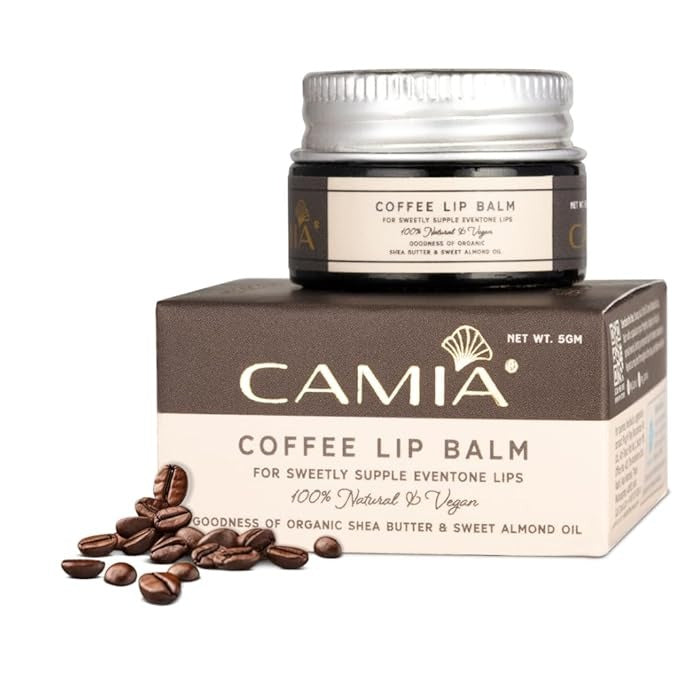 Camia Natural Coffee Lip Balm for Healing Dry & Chapped Lips - 5gms