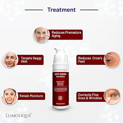 Lumosique Anti Aging Face Serum for Targets Saggy Skin - 30 ml