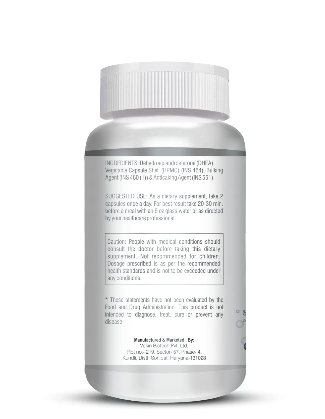 Vokin Biotech DHEA 50mg | Supports Healthy Mood | 90 Capsules