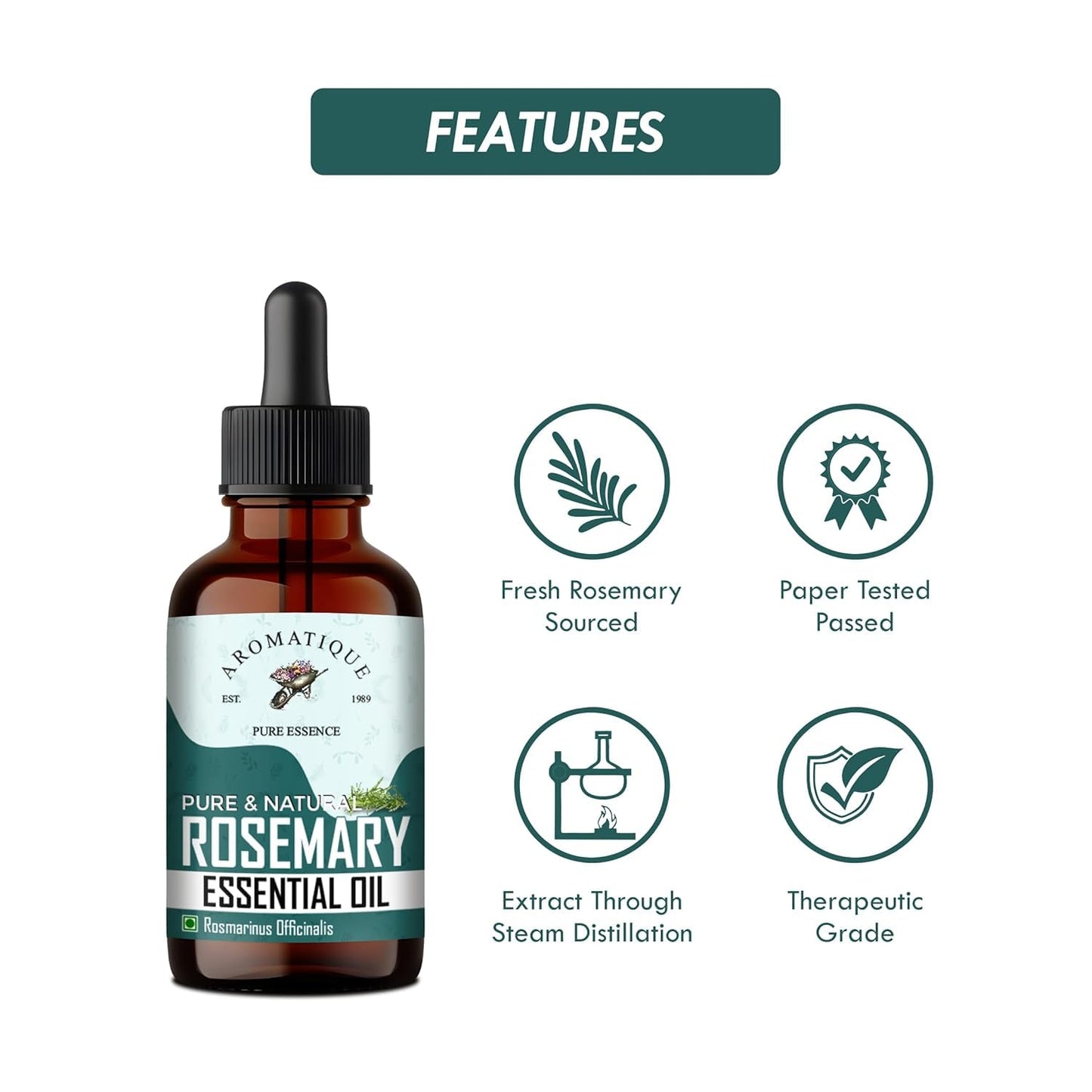 Aromatique Rosemary Essential Oil for Hair - 30 ml