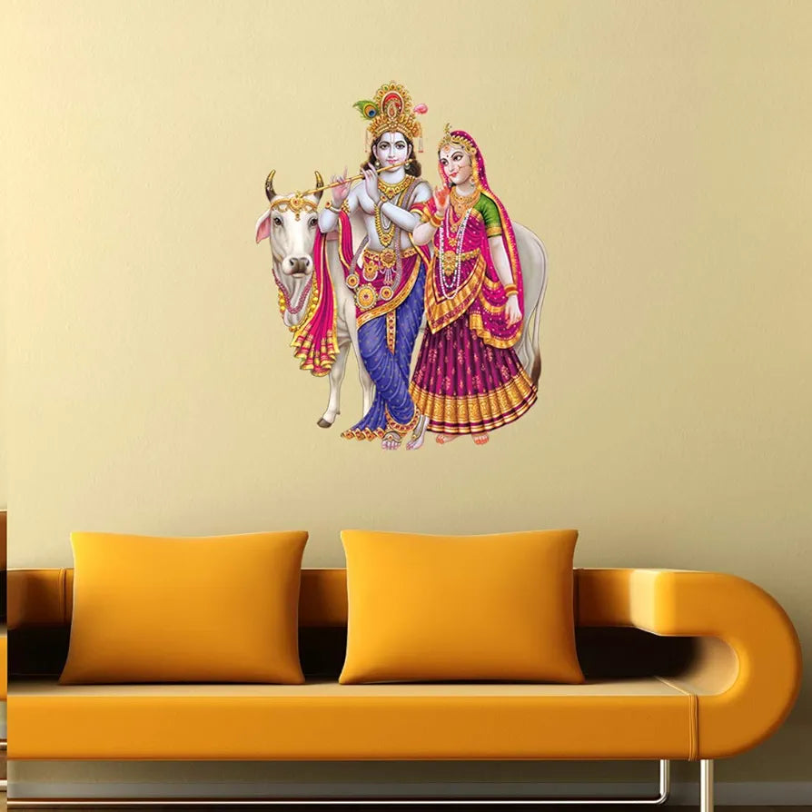 Rangoli White Glossy Vinyl Wall Sticker Premium Self-Adhesive Waterproof Parent-5 Design-6