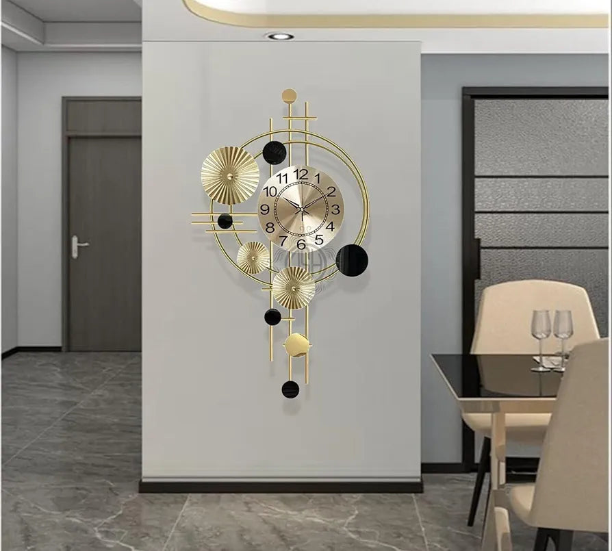 DSH Metal Wall Hanging Clock Stylish Wall Clock