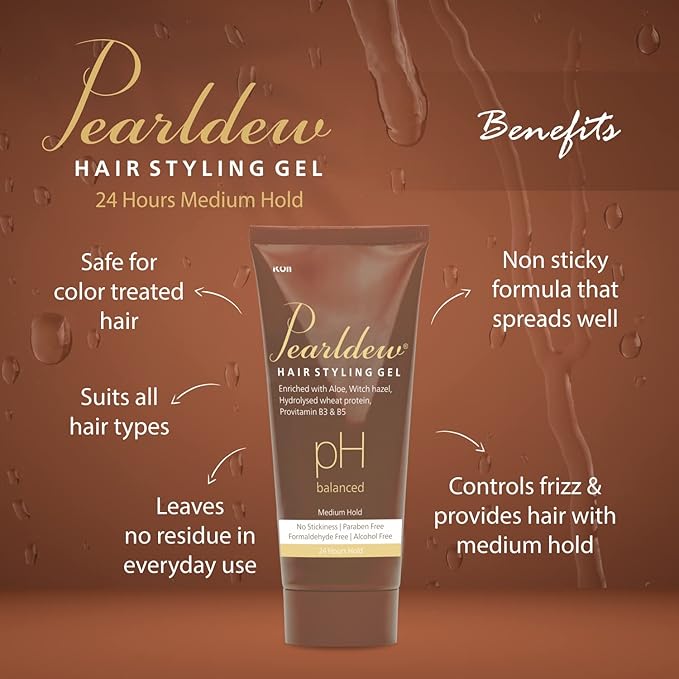 Pearldew Hair Styling Gel - 100 Ml | Pack of 3