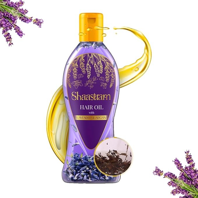 Shaastram Lavender and Argan Herbal Hair Oil - 180 ml