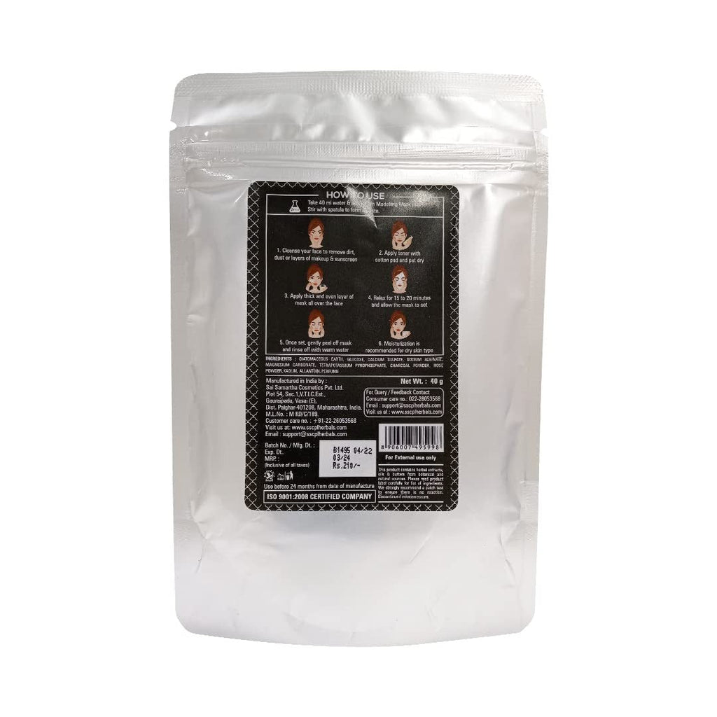 Sscpl Herbals Activated Charocal Modeling Mask Face Mask - 40 gms (Pack of 2)