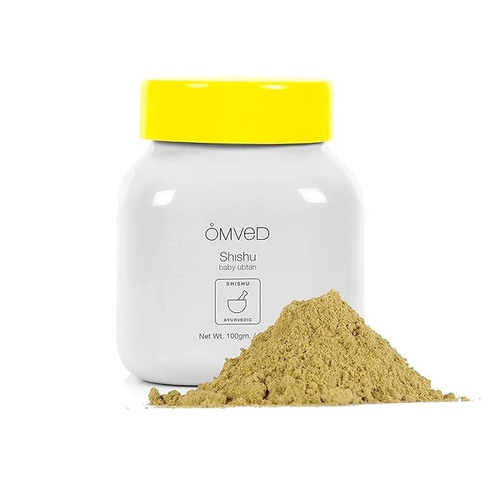 Omved Shishu Baby Ubtan - Ayurvedic Cleansing Bath Powder - 100 gms