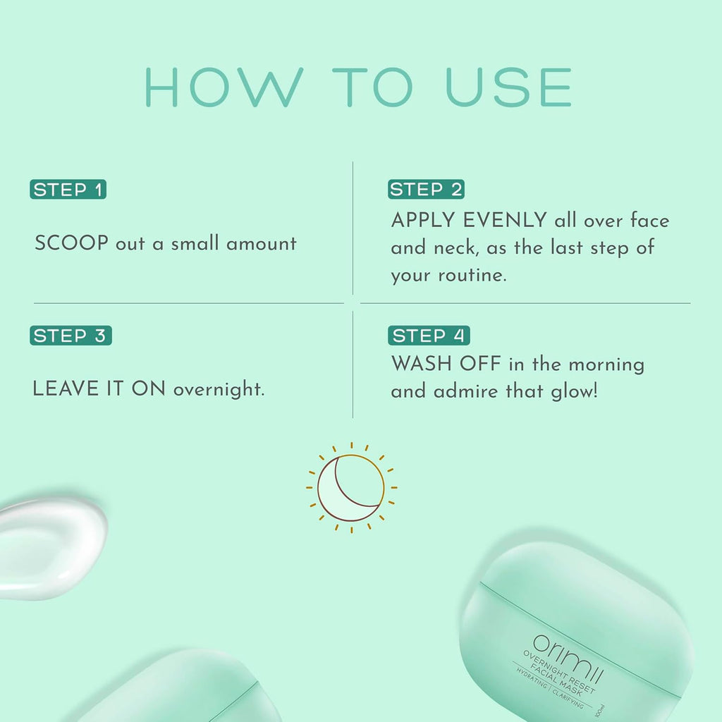 Orimii Sleeping Face Mask Cream Gel For All Skin Types - 100 ml