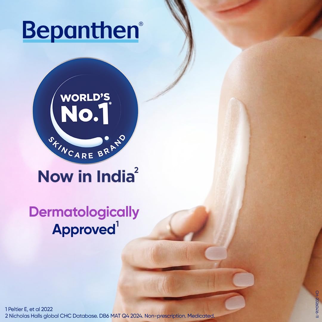Bepanthen SensiControl Daily Moisturizing Cream (100g), Worldâ€™s No.1 Skincare Brand For Dry & Sensitive Skin, Moisturizer for Dry Skin & Hydration in Summer, Clinically Proven Barrier Repair, Dermatologically Approved