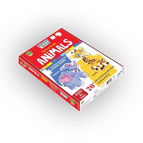 The Book Tree Animals Puzzle 20+ Big Size Piece Jigsaw Puzzle for Preschoolers for Learning Animals
