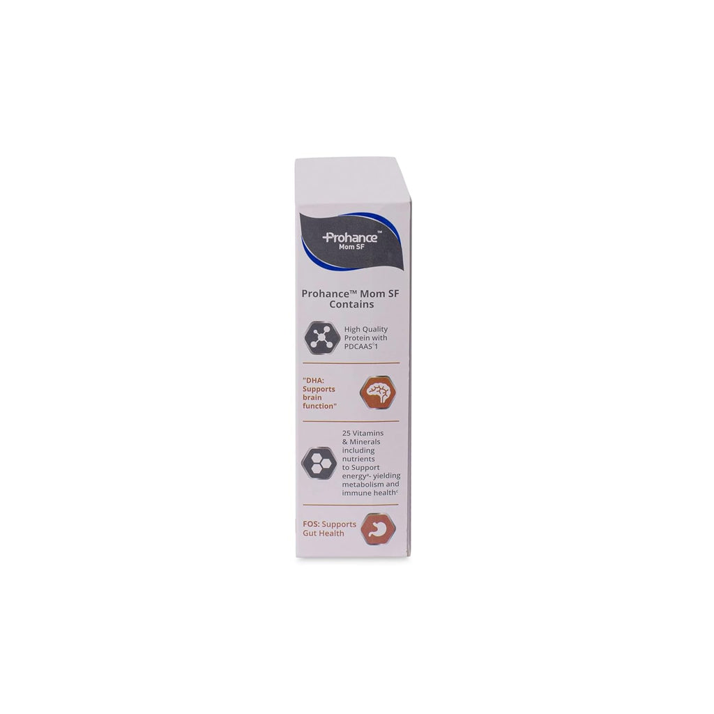 Prohance Mom SF Sucrose-Free Nutritional Chocolate Drink for Pregnancy - 200g | Fetal Growth & Brain Development | Protein, DHA, 25 Vitamins & Minerals | Trans Fat-Free, Gluten Free