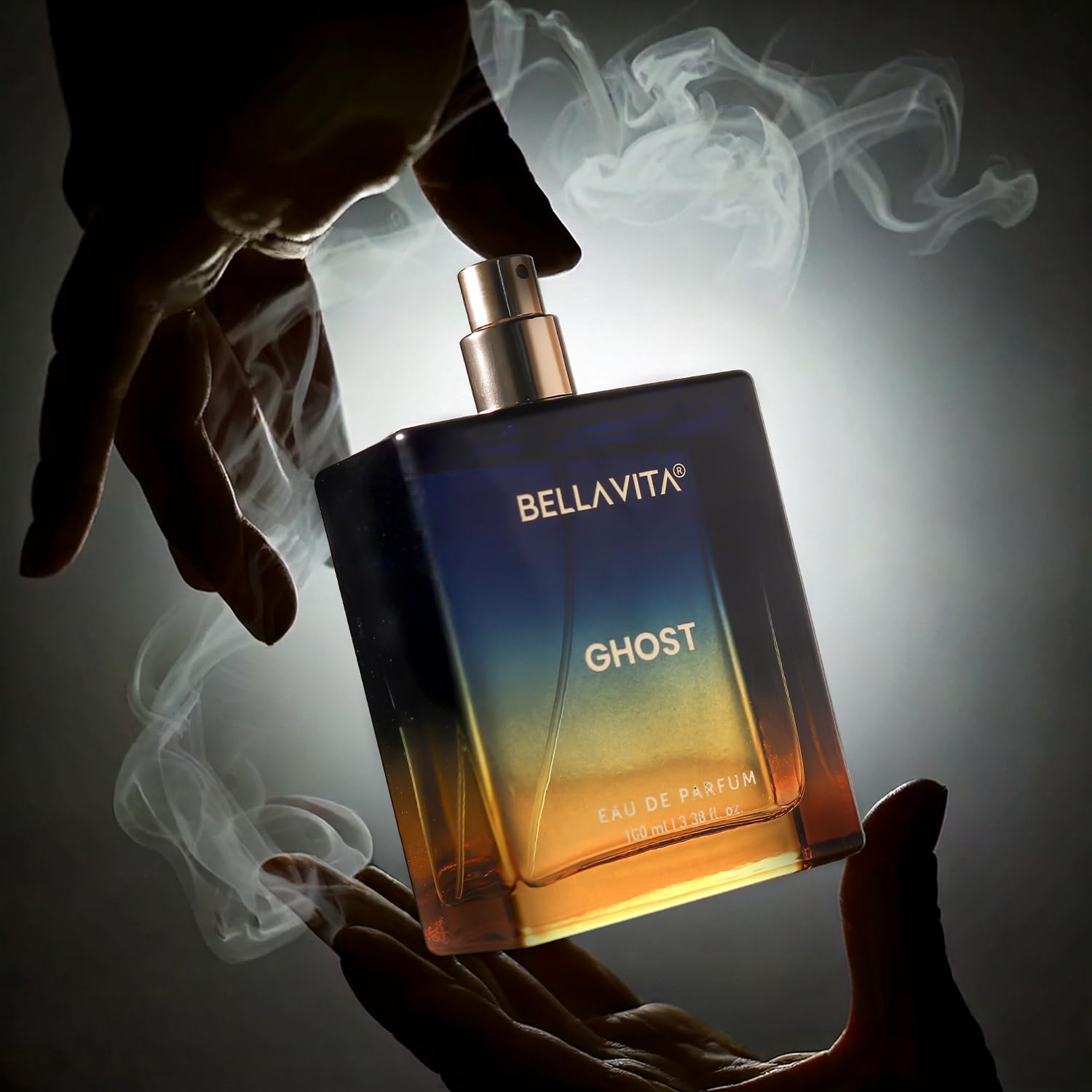 BELLAVITA Ghost Unisex EDP | Long Lasting | 100ml | Perfume for Man and Woman | Cedarwood, Jasmine & Musk | Premium Perfume for Men and Women