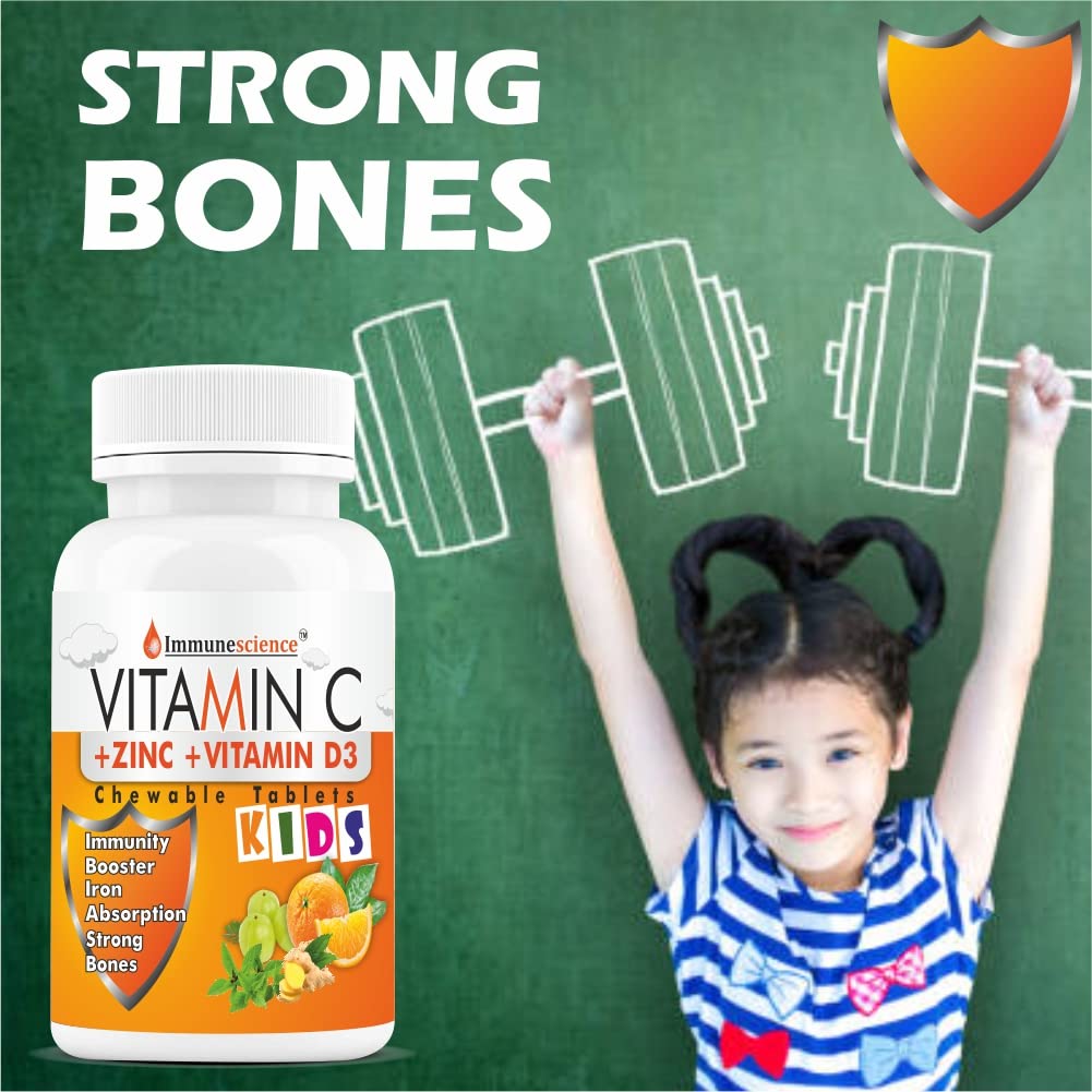 Immunescience Vitamin C Tablets For Kids - 60 tabs