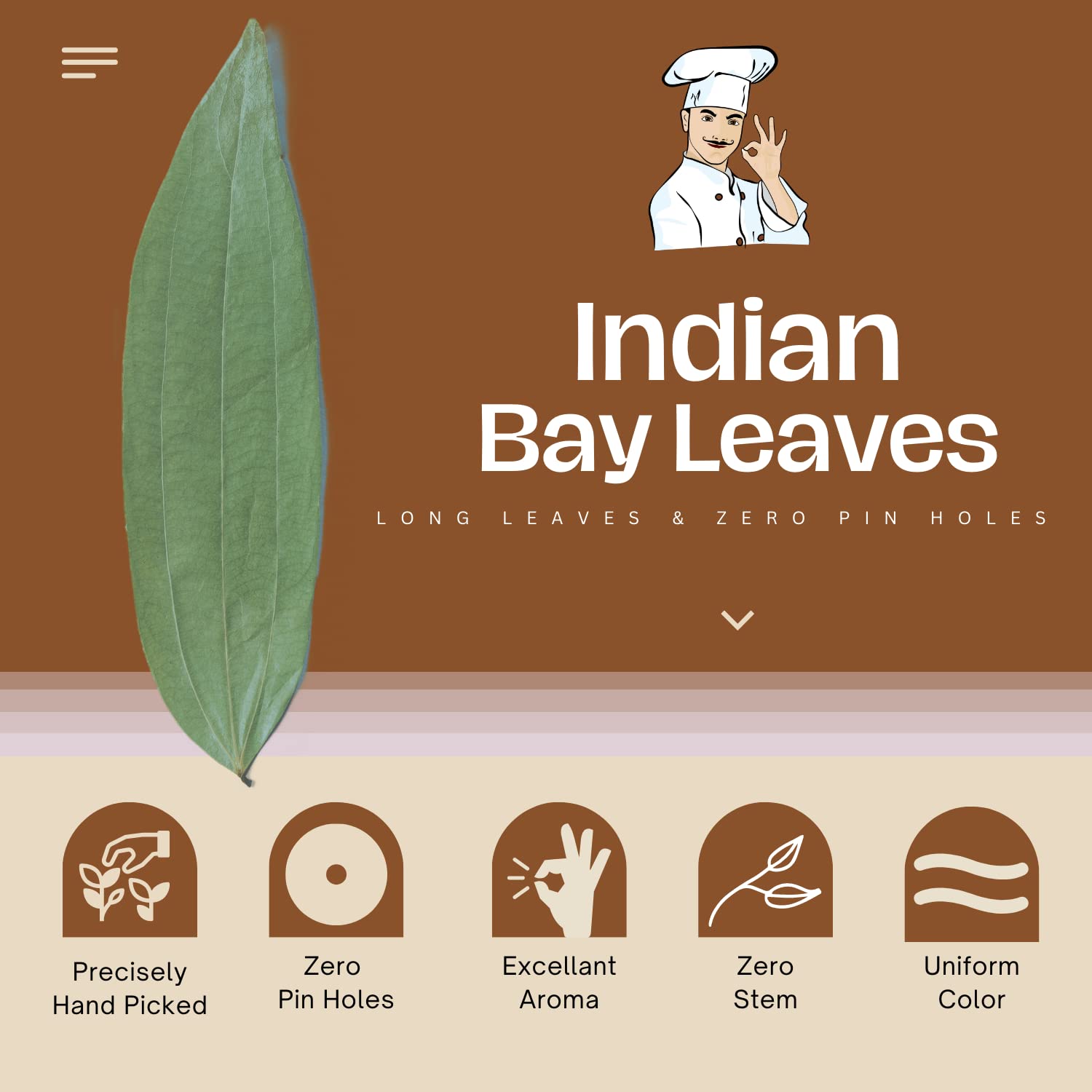 Bliss of Earth Certified Organic Indian Bay Leaves With Zero Pin Holes & Zero Dust, A1 Grade Tej Patta With Uniform Green Color, 50gm