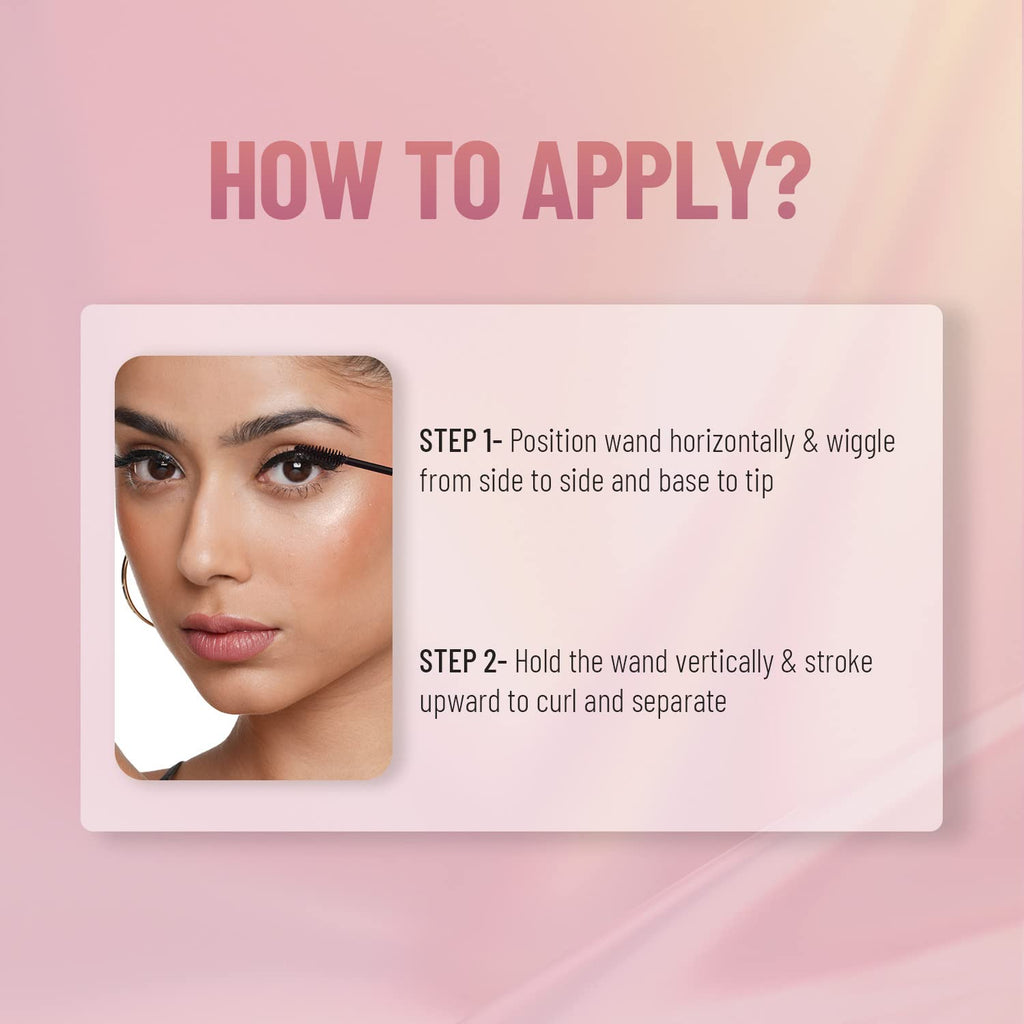Swiss Beauty Super Lash Mascara | Instant Lift & Curl | Water-Resistant | Intense Colour Payoff | Long-Lasting | Black, 7.5Ml