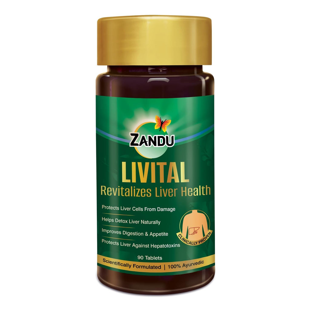 Zandu Livital Liver Tablets â€“ Clinically Proven for Liver Detox & Health Support in 2 Months | 90 Tabs | Ayurvedic Formula with Bhringaraj & Guduchi | 100% Ayurvedic Ingredients