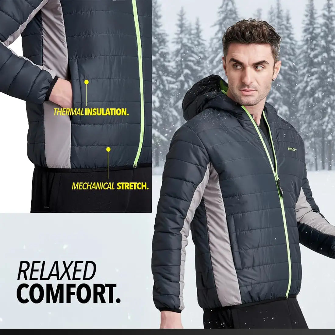 Boldfit jackets for Men Stylish Latest Puffer winter Jacket