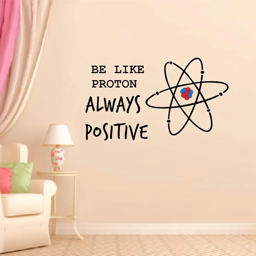 Decal O Decal Vinyl Always Positive Wall Stickers Multicolour