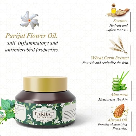 Luxuriate Parijat Face Nourishing Cream - 50 gms