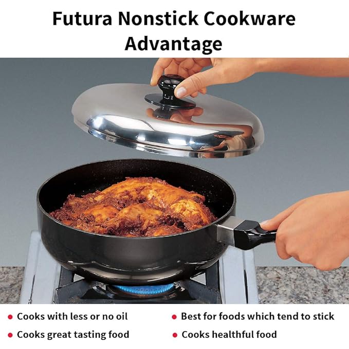 Hawkins Futura Nonstick All-Purpose Pan with 2.5L, 22 cm, 3.25 mm ss lid