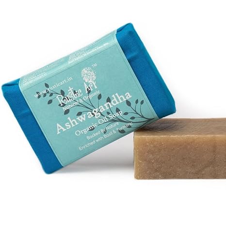Rustic Art Organic Ashwagandha Soap - 100 gms