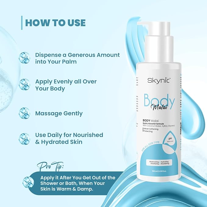 Skynic Advansed Deep Nourishing Body Malai for Women & Men, for Dry Skin - 100 Ml