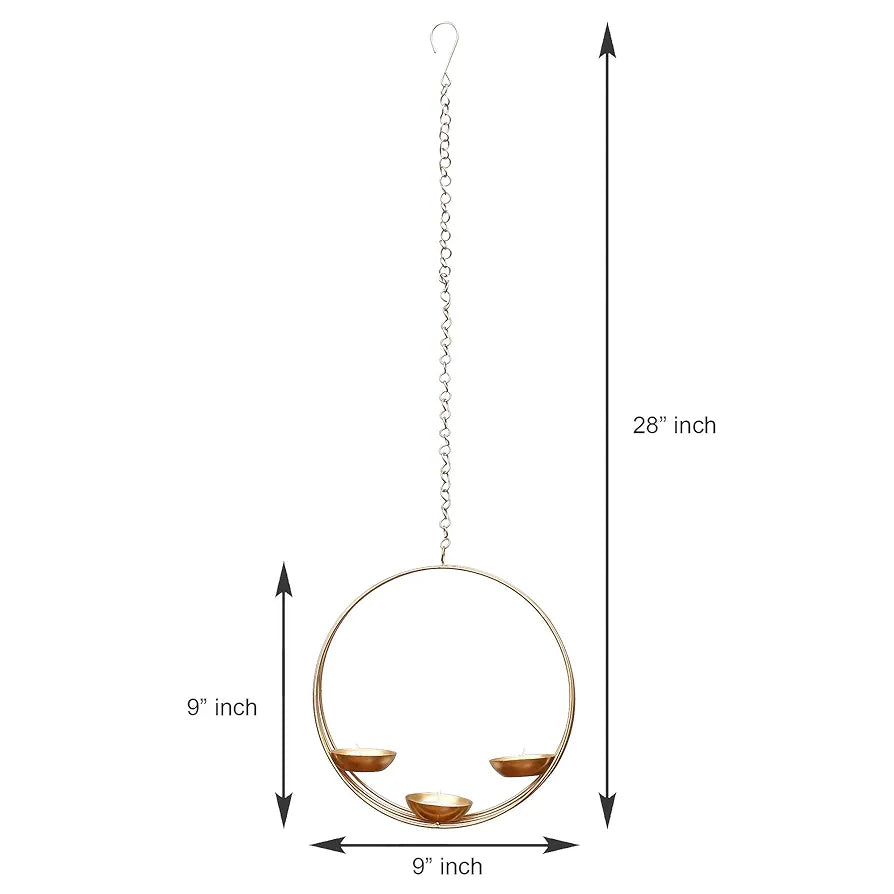 Webelkart Metal Candle Holder for Home and Diwali Decor