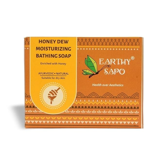 Earthy Sapo Handmade Honey Dew Moisturizing Bathing Soap - 100 gms