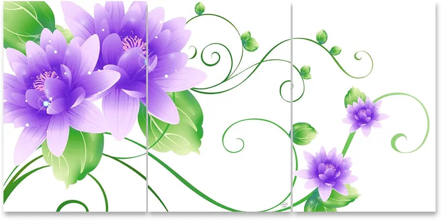Rangoli MDF 3 Pcs Wall Poster 12x18 Inch Decorative Wall Art P-4 Design-16