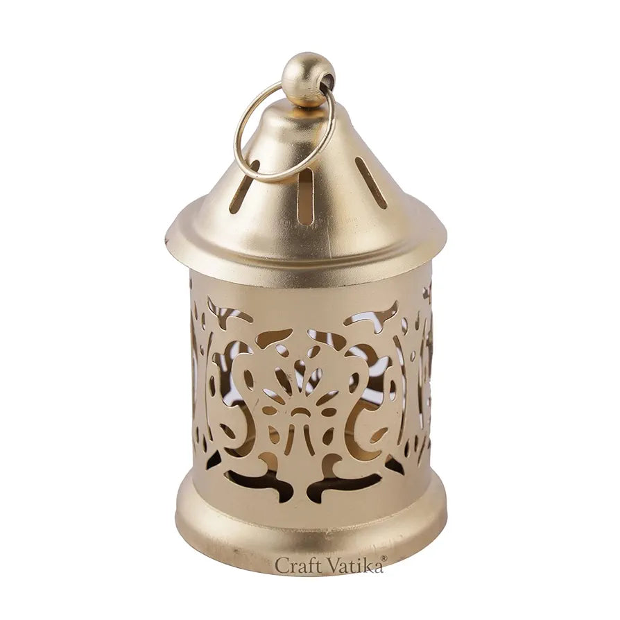 Metal Hanging Lantern Tea Light Candle Holder Centerpiece