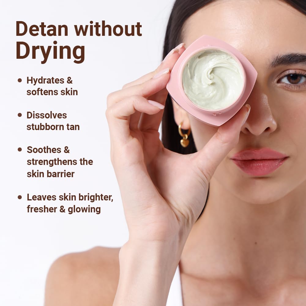 Be Neude Instant Detanning + Hydrating + Brightening Face Mask - Dry Skin Friendly 50ml - un_mask