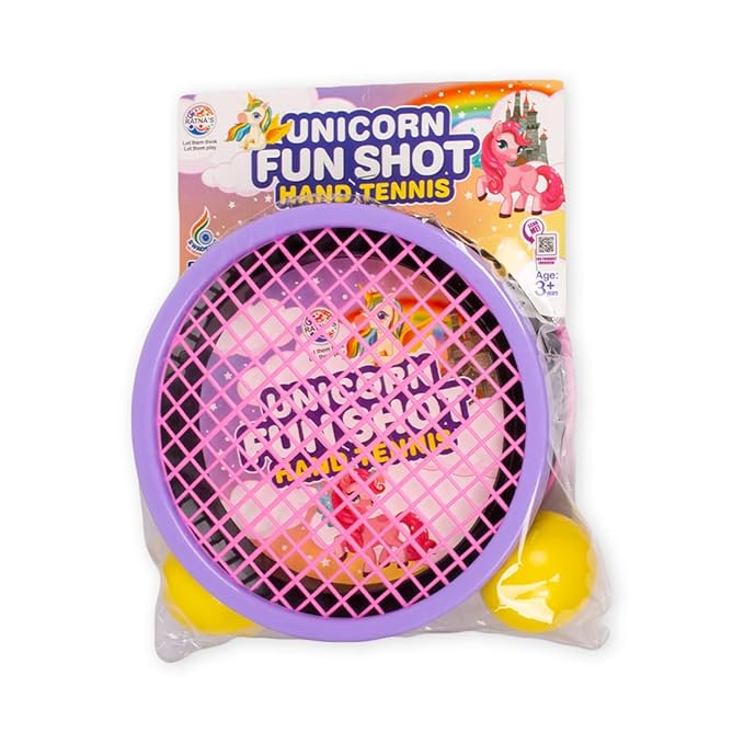 Ratna's Fun Shot Hand Tennis Sporty Game for Kids to Play Tennis With Racquets Getting Fixed on Your Palm | Unicorn