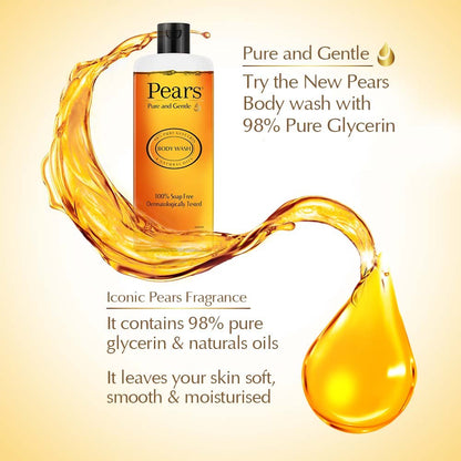 Pears Pure & Gentle Shower Gel - 250 ml (Pack of 2)