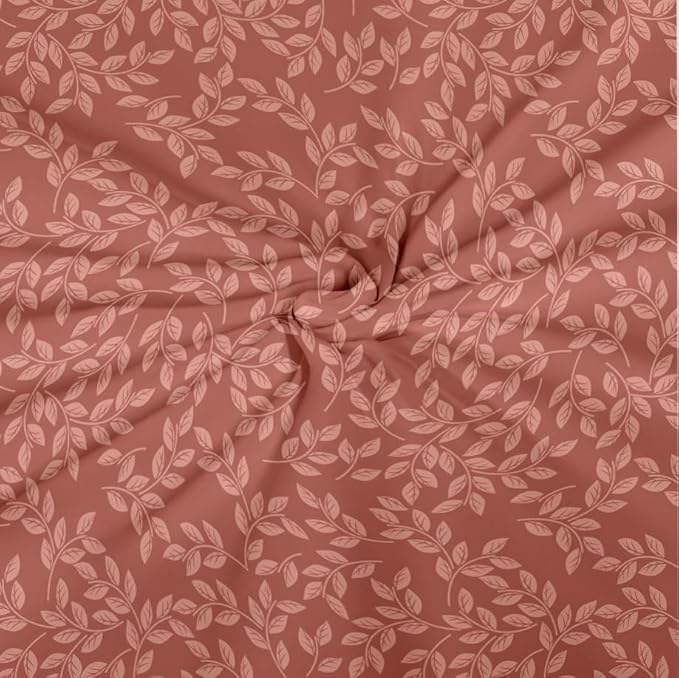 Dreamlet Premium Cotton Flat Double Bedsheets With 2 King Size Pillow Covers Double Bed Breathable | Blue & Brown