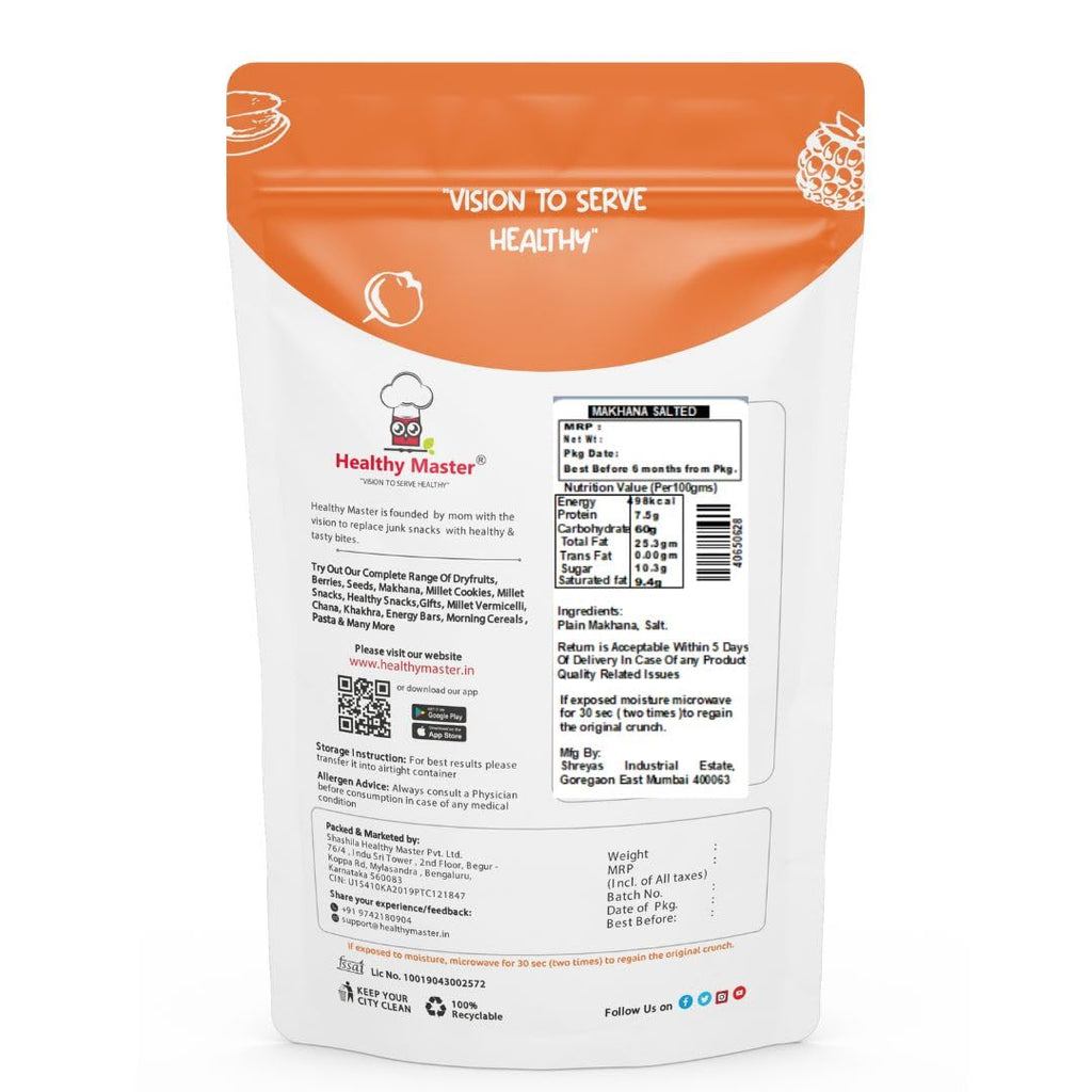 Healthy Master Roasted Salted Makhana - 120 gms