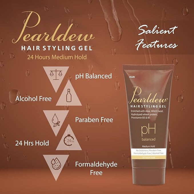 Pearldew Hair Styling Gel - 100 Ml | Pack of 3