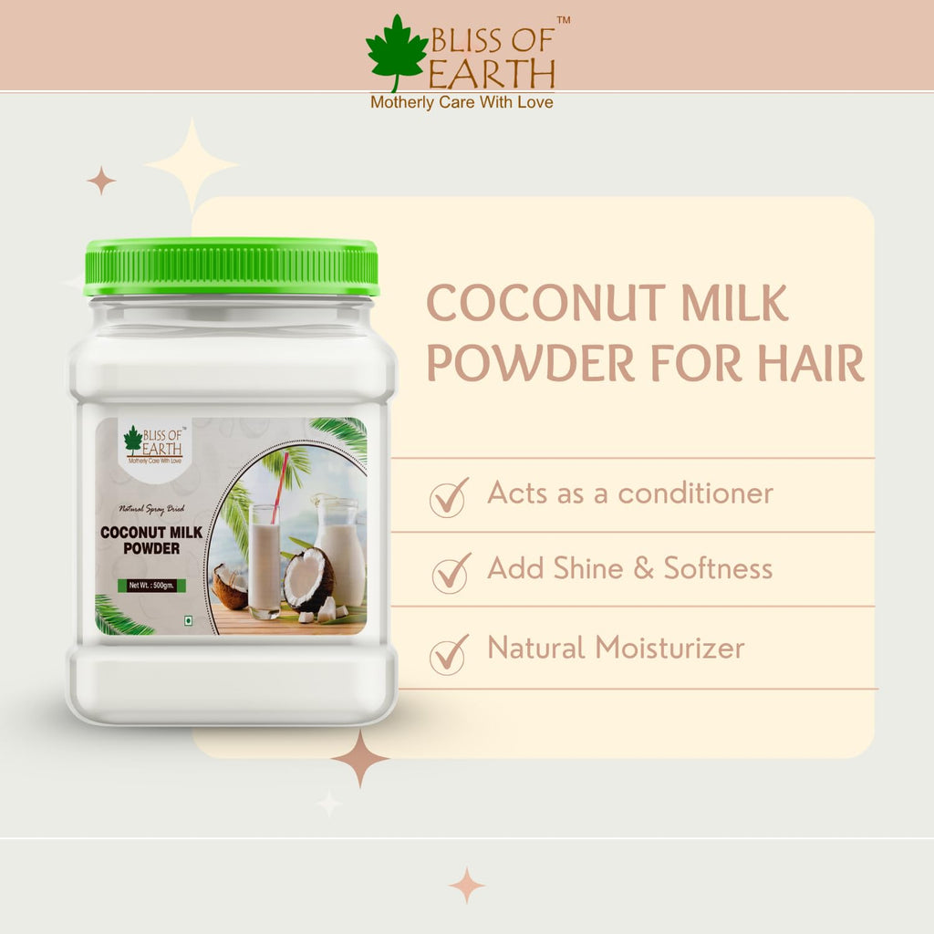 Bliss Of Earth 500 Gram Coconut Milk Powder Natural Spray Dried