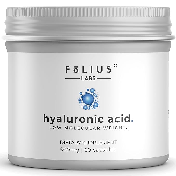 Folius Labs Ultra High Purity Hyaluronic Acid Capsules 500mg - 60 caps