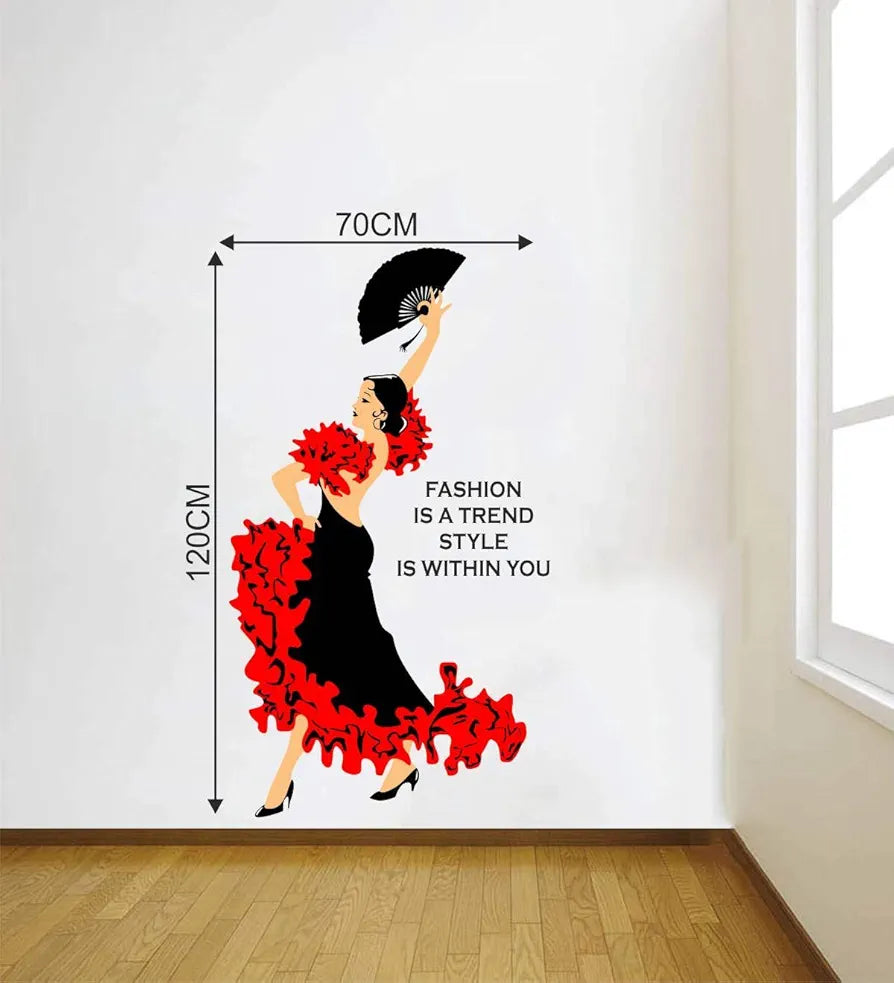 Decal O Decal Fashion Quotes Vinyl Wall Stickers Pack of 1-Self-Adhesive