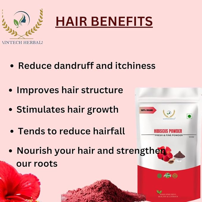 Raintech Natural Pure Indigo Leaf Powder for Hair Color - 100 gms