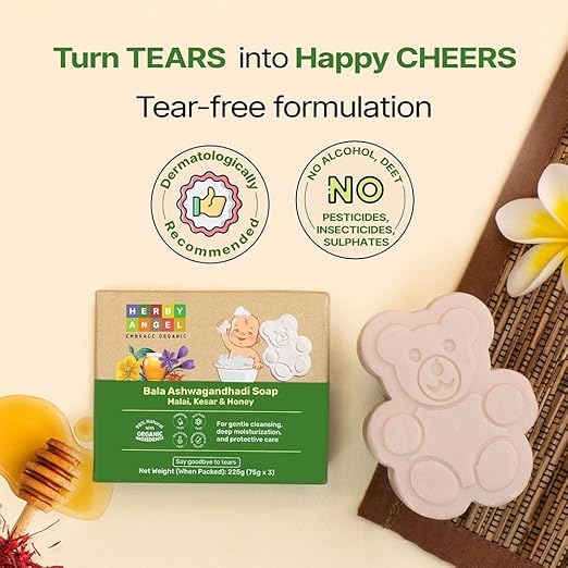 Herby Angel Baby Care Soap Natural Soap for Babies - 75 gms