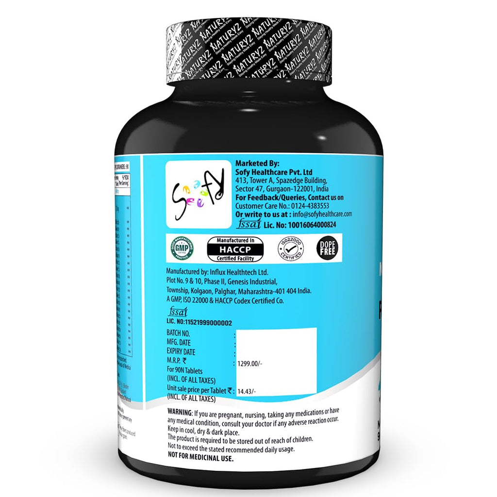 NATURYZ Highest Strength Daily Multivitamin with 50 Billion CFU Pre-Probiotics | Goodness of 2 Supplements in 1 | 44 Nutrients | Vitamins & Minerals Supports Gut Health, Immunity & Boosts Energy - 90 Tablets