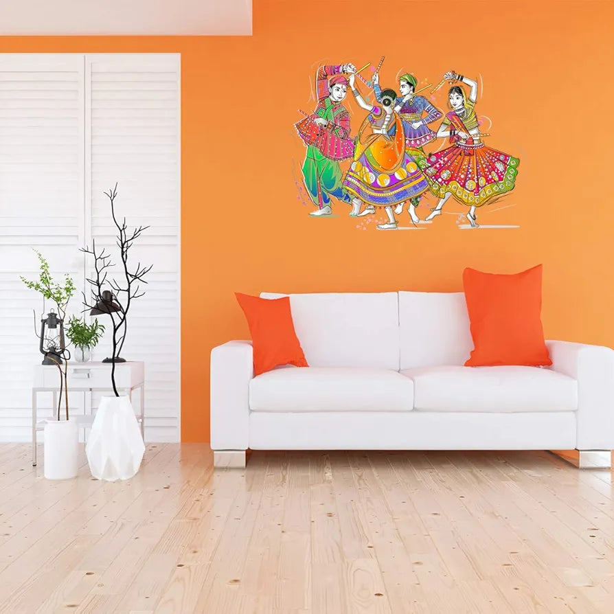 Rangoli Vinyl Wall Sticker Self-Adhesive Wall Decor Easy to Apply & Peel Parent 2 Design-8