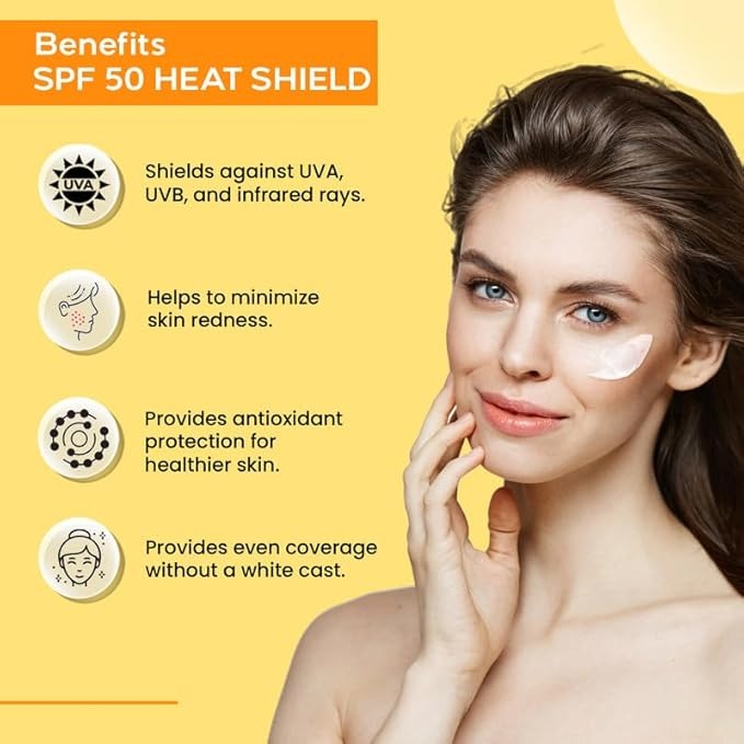 Aveil Heat Shield Gel Sunscreen SPF 50 With PA+++ - 50 ml (Pack of 2)