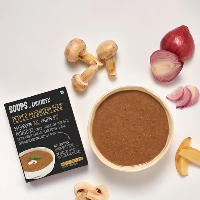 Chutnefy - Pepper Mushroom and Tangy Tomato Soup Combo